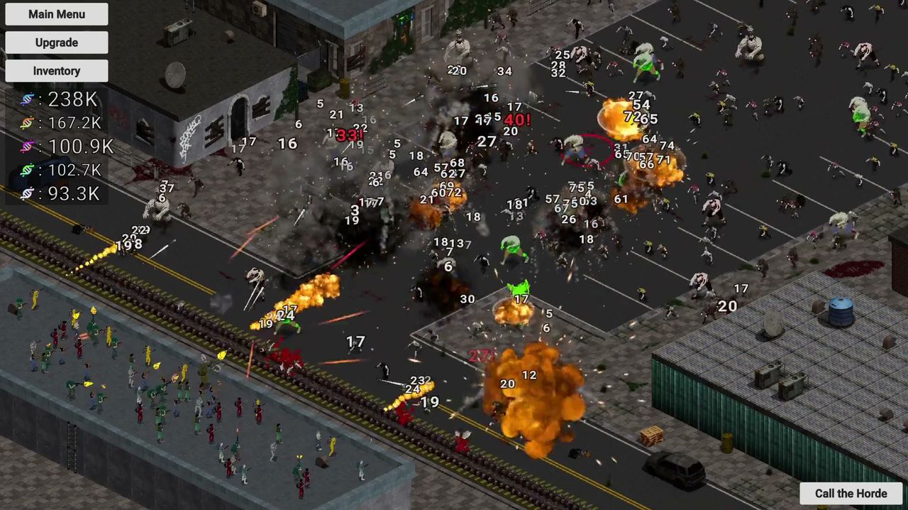 Official ShredDead screenshot: the outpost after a long wave