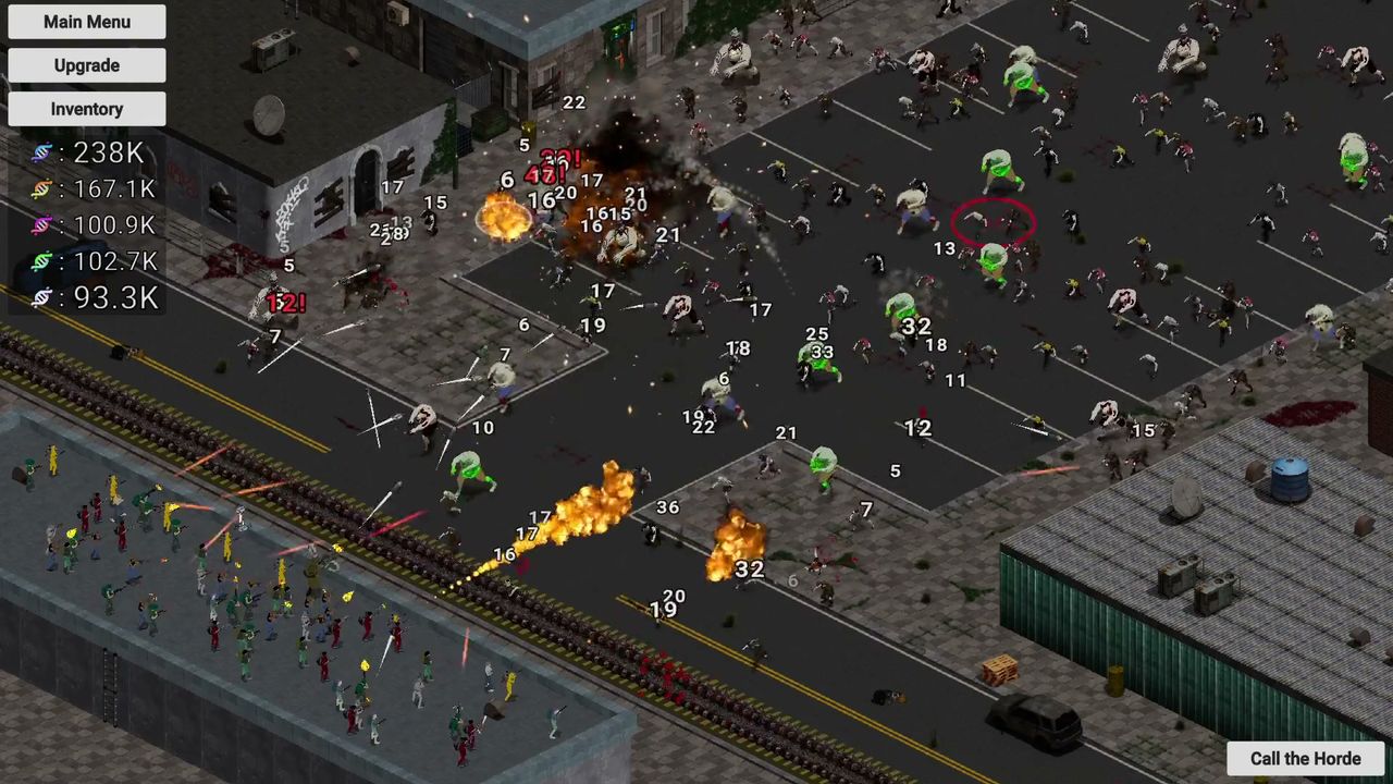 Official ShredDead screenshot: street defence in progress