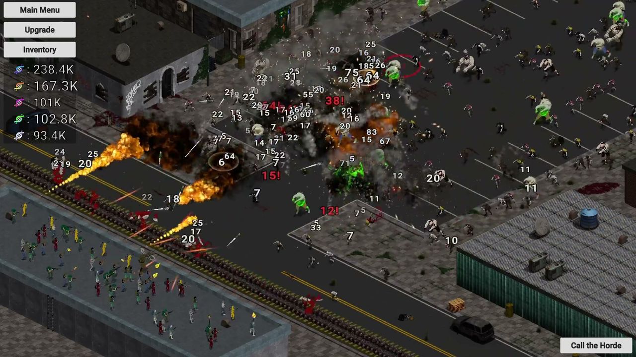 Official ShredDead screenshot: the outpost street, a low-load scene