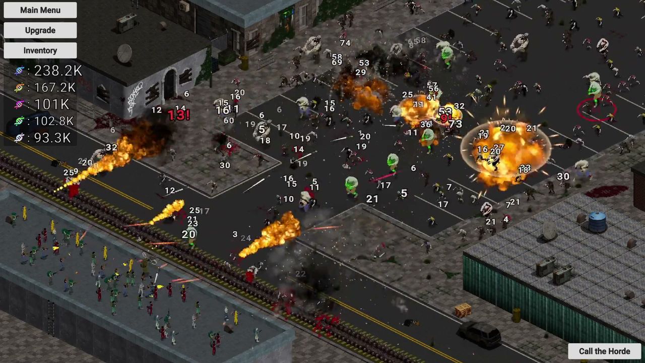 Official ShredDead screenshot: resource counters down the left edge of the screen